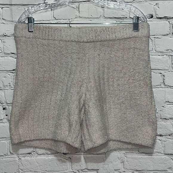 NWT Lonely Ghost Cozy Ghost Fleece Ribbed Shorts Size Large - Picture 1 of 7